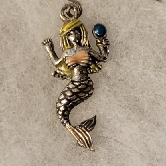 Belk cute colorful mermaid hypoallergenic silver hook earrings. - Picture 2 of 4